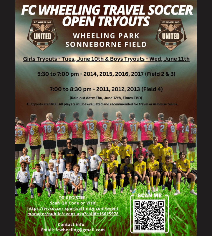 FC Wheeling Travel Soccer Tryouts